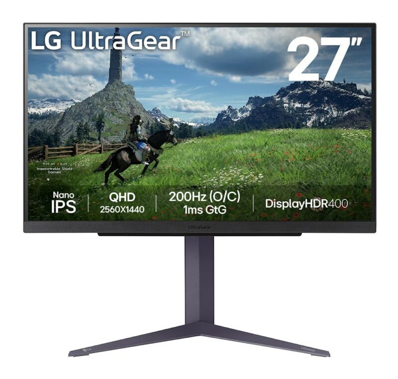 LG 27GS85Q-B | 27″ QHD 180Hz | Nano IPS 1ms Gaming