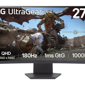 LG 27GS60QC-B | 27″ QHD 180Hz | Zakrzywiony LED Gaming