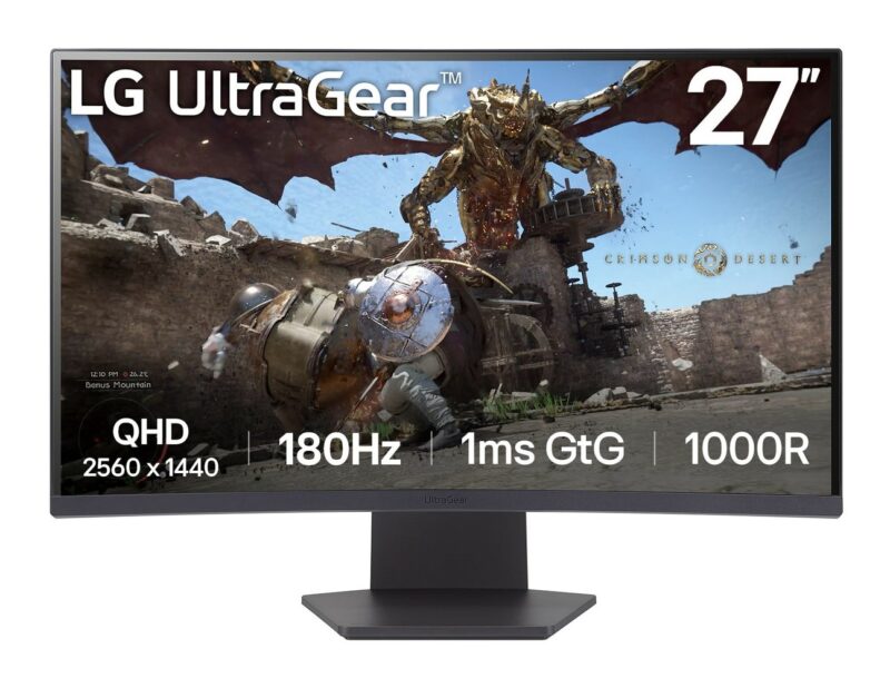 LG 27GS60QC-B | 27″ QHD 180Hz | Zakrzywiony LED Gaming