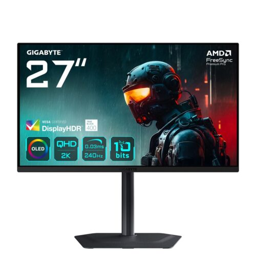Gigabyte MO27Q2 | 27″ OLED QHD 240Hz | Gaming Monitor 0.03ms