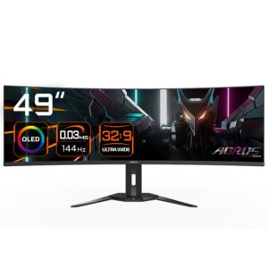 AORUS CO49DQ | 49″ OLED DQHD 144Hz | UltraWide Gaming Monitor