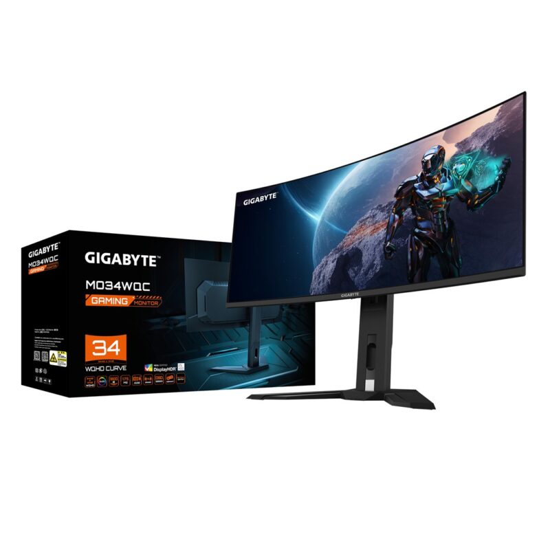 Gigabyte MO34WQC | 34″ WQHD 175Hz | UltraWide Curved Monitor