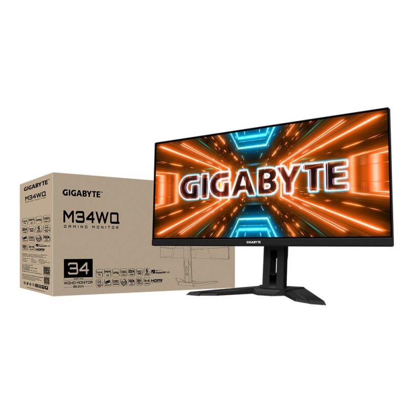 Gigabyte M34WQ | 34″ WQHD IPS 144Hz | UltraWide Monitor