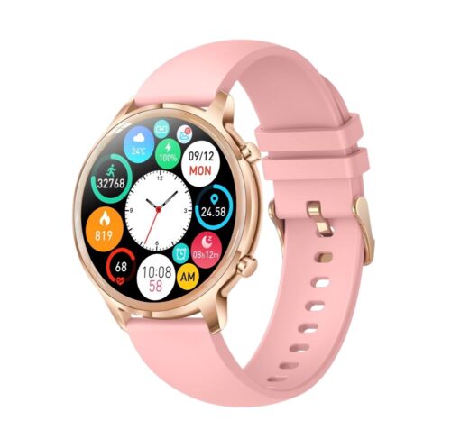 Manta Kelly | Smartwatch damski | Różowy 1,3″ AMOLED