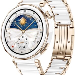 Huawei WATCH GT 5 Pro 42mm Jana-B29C | Inteligentny zegarek | GPS (satelitarny) | Dioda AMOLED | 1,32 cala | Ceramiczny biały