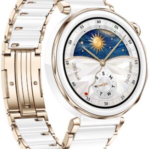 Huawei WATCH GT 5 Pro 42mm Jana-B29C | Inteligentny zegarek | GPS (satelitarny) | Dioda AMOLED | 1,32 cala | Ceramiczny biały