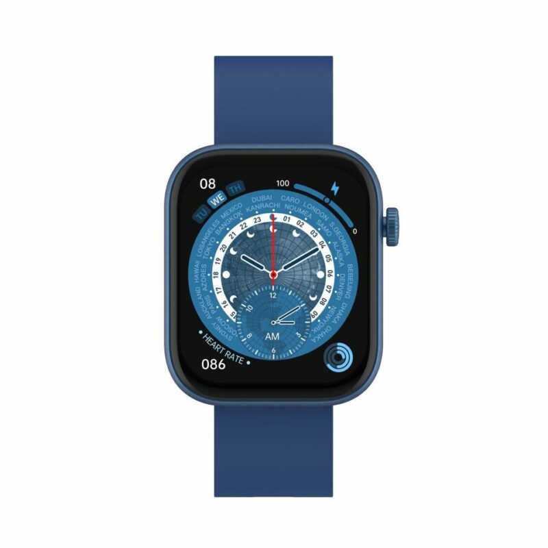 Denver SWC-185BU smartwatch / zegarek sportowy 4,7 cm (1.85") AMOLED Cyfrowy 390 x 450 px Ekran dotykowy Niebieski