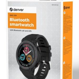 Denver SWG-339 3,53 cm (1.39") TFT Cyfrowy 360 x 360 px Ekran dotykowy Czarny GPS