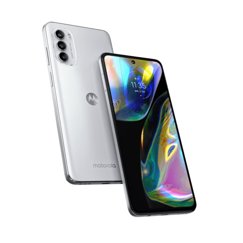 Smartfon Motorola G82 6/128GB 6,6" AMOLED 2400x1080 5000mAh Hybrid Dual SIM 5G White Lily (WYPRZEDAŻ)
