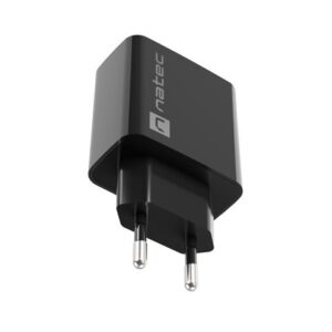 NATEC ŁADOWARKA SIECIOWA RIBERA USB-A 18W CZARNA NUC-2058