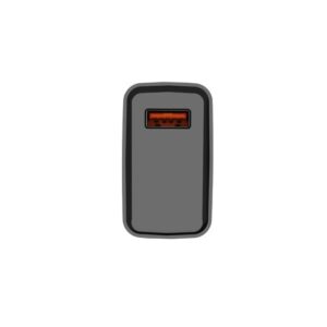 NATEC ŁADOWARKA SIECIOWA RIBERA USB-A 18W CZARNA NUC-2058