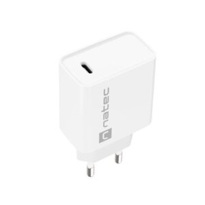 NATEC ŁADOWARKA SIECIOWA RIBERA USB-C 20W POWER DELIVERY BIAŁA NUC-2059