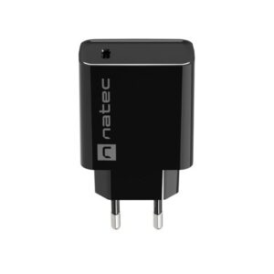 NATEC ŁADOWARKA SIECIOWA RIBERA USB-C 20W POWER DELIVERY CZARNA NUC-2060
