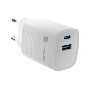 NATEC ŁADOWARKA RIBERA GAN 1X USB-A + 1X USB-C 30W BIAŁA NUC-2140