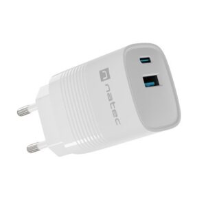 NATEC ŁADOWARKA RIBERA GAN 1X USB-A + 1X USB-C 30W BIAŁA NUC-2140