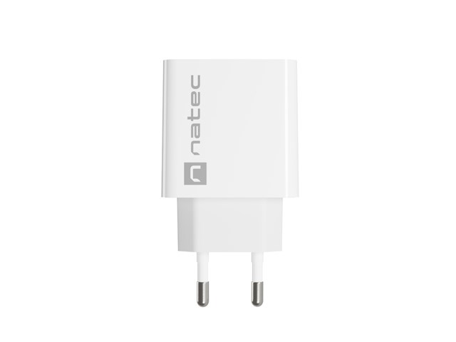 zdjecie-1750756836-1.jpg Natec Ribera NUC-2061 | Ładowarka 20W USB-A + USB-C PD | Biała