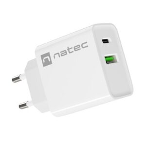 zdjecie-1750756836.jpg Natec Ribera NUC-2061 | Ładowarka 20W USB-A + USB-C PD | Biała