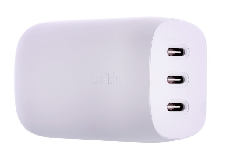 Ładowarka Belkin BoostCharge 3 Port USB-C PD 3.1 PPS Wall Charger 67W + USB-C to USB-C Cable 2m White