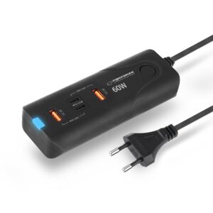zdjecie-1750756885-1.jpg Esperanza EZC109 | 60W 2×USB-C PD 30W + 2×USB-A QC