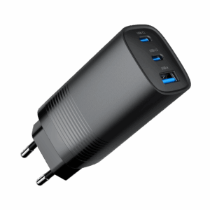 GEMBIRD SZYBKA ŁADOWARKA USB POWER DELIVERY USB TYPU C, 3X USB, 65 W, GAN CZARNA