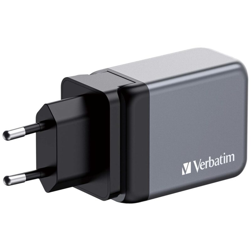 Ładowarka sieciowa Verbatim GaN GNC-65 2xUSB-C Uniwersalna