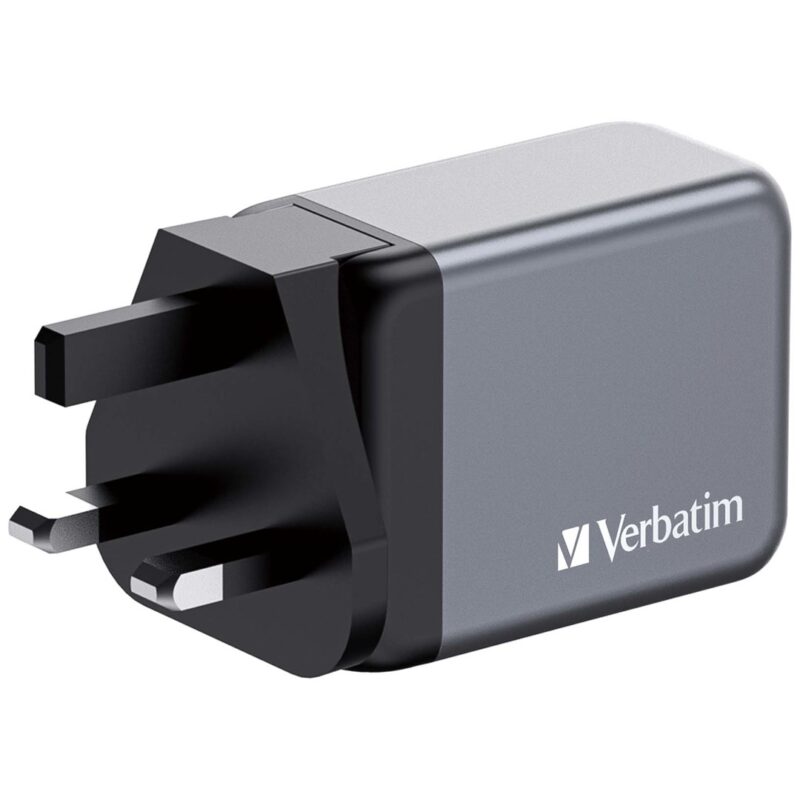 Ładowarka sieciowa Verbatim GaN GNC-65 2xUSB-C Uniwersalna