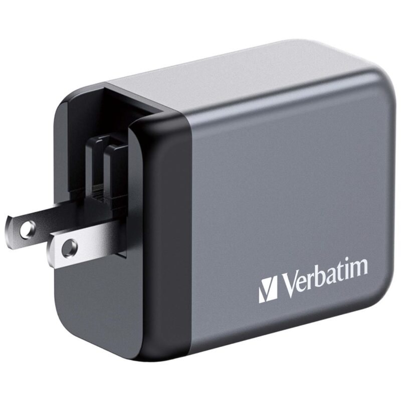 Ładowarka sieciowa Verbatim GaN GNC-65 2xUSB-C Uniwersalna