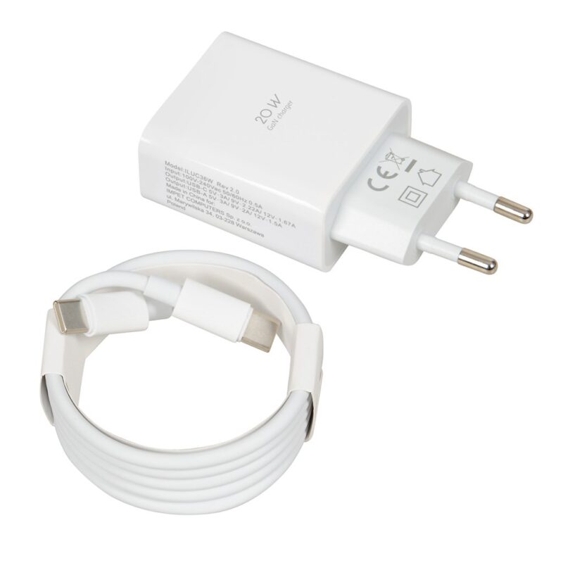 ŁADOWARKA SIECIOWA I-BOX C-36 PD20W USB-C + USB-A