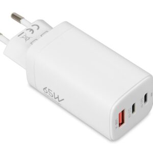 ŁADOWARKA SIECIOWA I-BOX C-65 GAN PD65W KABEL, BIAŁA