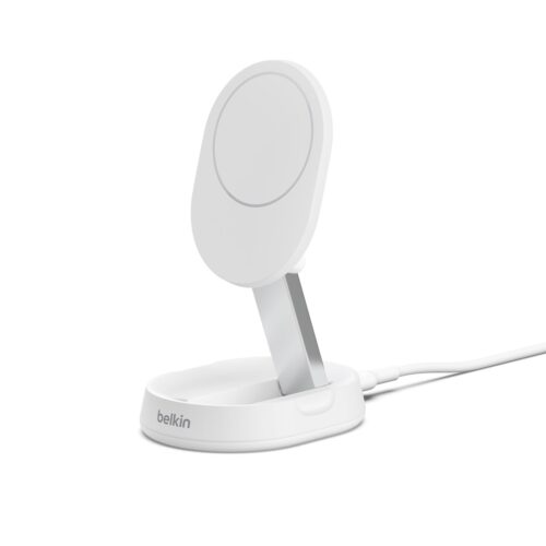 Ładowarka bezprzewodowa Belkin BoostCharge Pro Convertible Magnetic Wireless Charging Stand with Qi2 15W + 20W USB-C Power Supply White