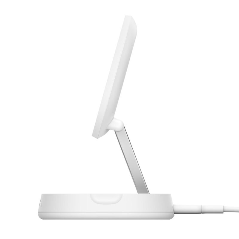 Ładowarka bezprzewodowa Belkin BoostCharge Pro Convertible Magnetic Wireless Charging Stand with Qi2 15W + 20W USB-C Power Supply White