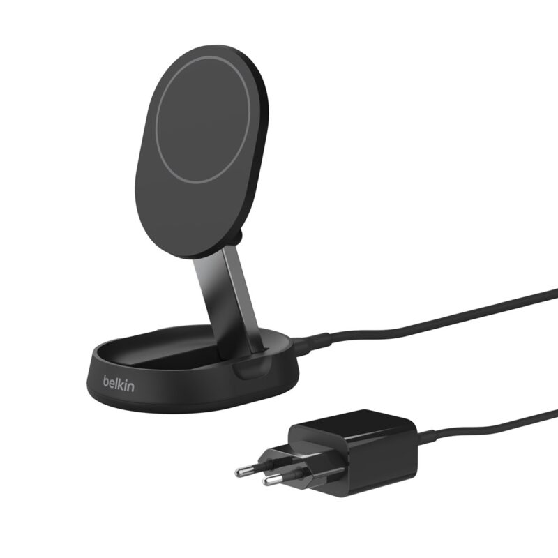 Ładowarka bezprzewodowa Belkin BoostCharge Pro Convertible Magnetic Wireless Charging Stand with Qi2 15W + 20W USB-C Power Supply Black