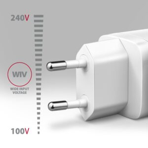 Axagon ACU-PQ30W Ladegerät QC3.0.4.0/AFC/FCP/PPS/Apple+ PD USB-C 30W - weiß - USB Typ C Telefon komórkowy, Smartfon, Smartwatch, Tablet, Uniwersalne Biały Prąd przemienny Szybkie ładowanie Wewnętrzna