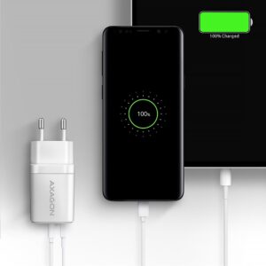 Axagon ACU-PQ30W Ladegerät QC3.0.4.0/AFC/FCP/PPS/Apple+ PD USB-C 30W - weiß - USB Typ C Telefon komórkowy, Smartfon, Smartwatch, Tablet, Uniwersalne Biały Prąd przemienny Szybkie ładowanie Wewnętrzna