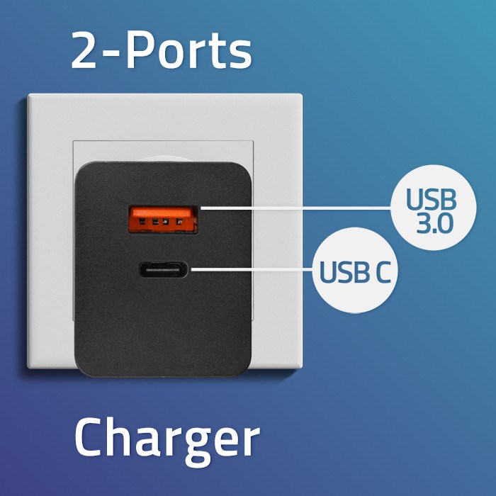 zdjecie-1750757727.jpg Qoltec GaN Power Pro | USB-C + USB-A 100 W PD | Czarna