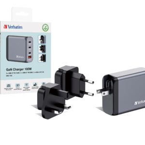 zdjecie-1750757774.jpg Verbatim GaN GNC-100 | 4-portowa ładowarka 100 W | USB-A & USB-C