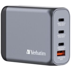 zdjecie-1750757782.jpg Verbatim GaN GNC-100 | 4-portowa ładowarka 100 W | USB-A & USB-C