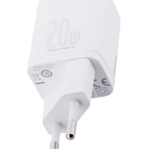 Baseus Super Si 20W | USB-C Charger | White