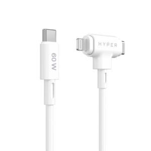HYPER HyperJuice kabel USB USB 2.0 1,5 m USB C USB C/Lightning Biały