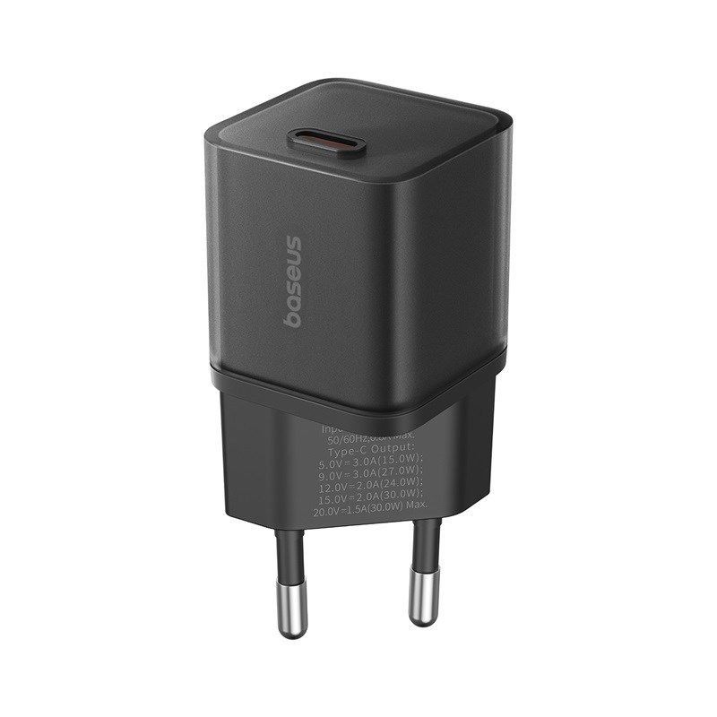 zdjecie-1750758233.jpg Baseus GaN5S 1C 30W EU | Kompaktowa ładowarka USB-C PD | Cluster Black