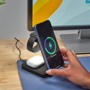 Magnetic Charge Stand Trust Viro 3-in-1 Wireless Black