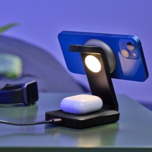 Magnetic Charge Stand Trust Viro 3-in-1 Wireless Black
