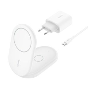BELKIN ŁADOWARKA MAGSAFE SKŁADANA 2W1 QI2 ZASILACZ BIAŁA