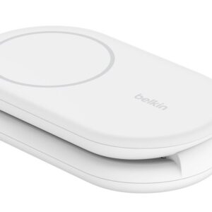 BELKIN ŁADOWARKA MAGSAFE SKŁADANA 2W1 QI2 ZASILACZ BIAŁA