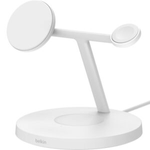 BELKIN BOOSTCHARGE PRO 3IN1 MAGSAFE 15W QI2,BIAŁA