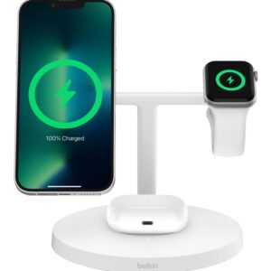 BELKIN BOOSTCHARGE PRO 3IN1 MAGSAFE 15W QI2,BIAŁA
