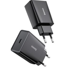 BASEUS ŁADOWARKA SIECIOWA MINI QC USB-C PD 3A 20W