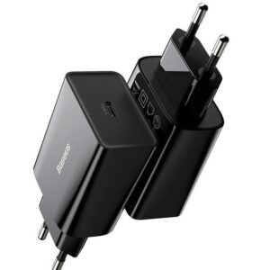 BASEUS ŁADOWARKA SIECIOWA MINI QC USB-C PD 3A 20W