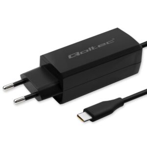 QOLTEC ŁADOWARKA SIECIOWA 90W GAN | 5-20V | 3-4.5A | USB-C 3.1