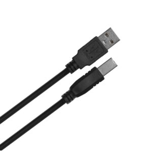 LANBERG KABEL USB-A -> USB-B M/M 1M (FERRYT, CZARNY) CA-USBA-11CC-0010-BK